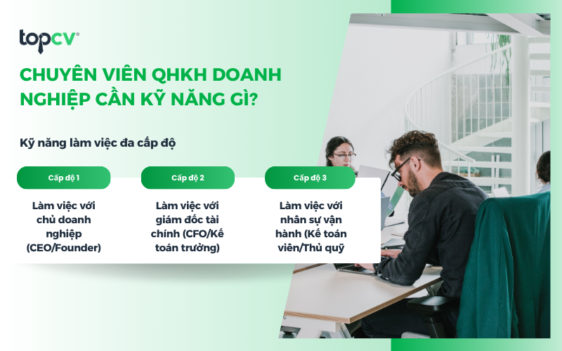 Chuyên viên QHKH doanh nghiệp cần kỹ năng làm việc đa cấp độ